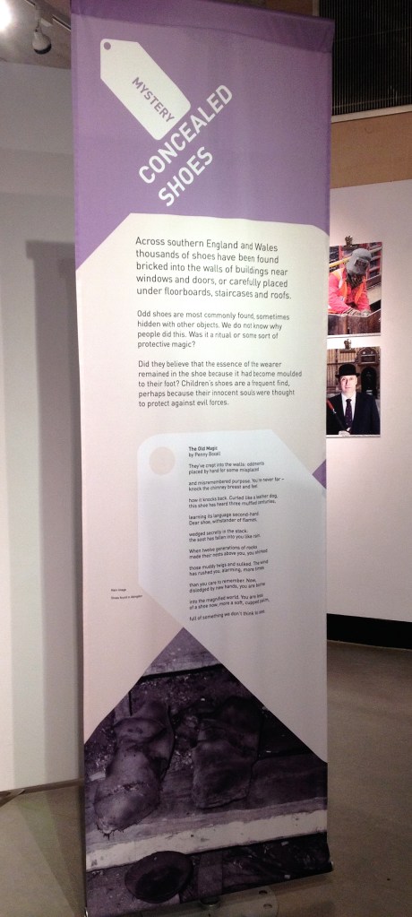 Penny Boxall's 'The Old Magic' at Head Over Heels, a display of hats and shoes