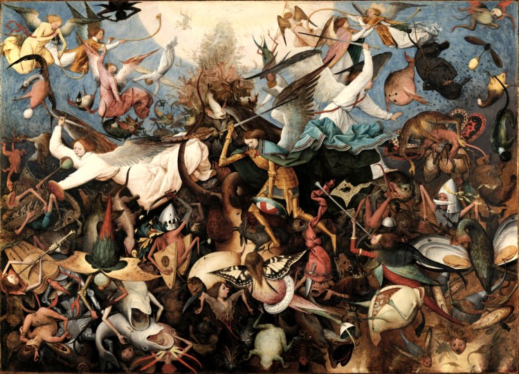 Pieter Bruegel the Elder - The Fall of the Rebel Angels, 1562 (photo credit: Wikipedia)