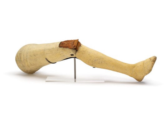 Artifical leg of Earl of Uxbridge (photo credit: Waterloo 200 - all rights reserved) 